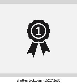 First Place Award, First Icon. One Of Set Web Icons