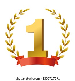 First place award symbol