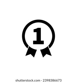 first place concept line icon. Simple element illustration. first place concept outline symbol design.
