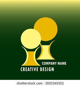 First place, contest winner, number one creative symbol concept. Award, champion of abstract business logo ideas. Gold trophy icon. Types of corporate identity logo, corporate graphic design template