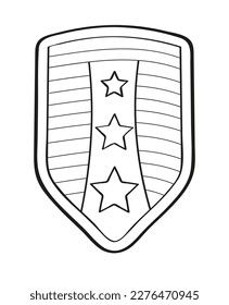 Icono del doodle en primer lugar. Estado de campeón en estilo de esbozo. Premio ganador. La corona de laurel fue dibujada a mano. Línea de victoria. Premios, tazas de trofeo, estrellas. 