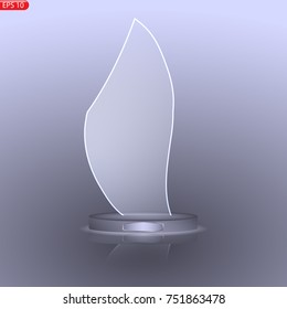 First place, glass trophy
