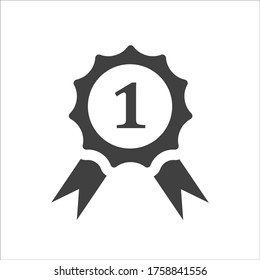first place icon on a white background, medal, award. EPS10