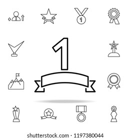 first place icon. Succes and awards icons universal set for web and mobile