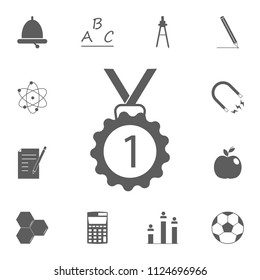 first place medal icon. Detailed set of Education icons. Premium quality graphic design sign. One of the collection icons for websites, web design, mobile app on white background