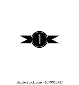 first place medal icon. Element of medal and awards for mobile concept and web apps. Thin line  icon for website design and development, app development. Premium icon on white background