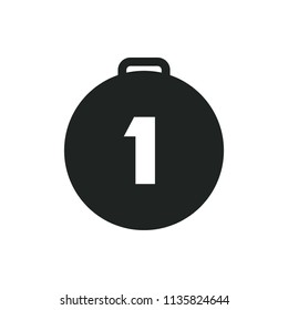 first place medal vector icon