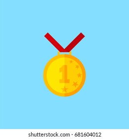 first place. medal vector icon