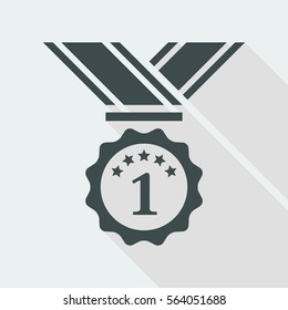 First place medal - Vector web icon