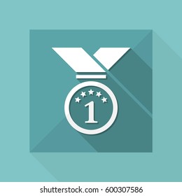 First place medal - Vector web icon