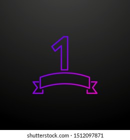 First place nolan icon. Elements of succes and awards set. Simple icon for websites, web design, mobile app, info graphics