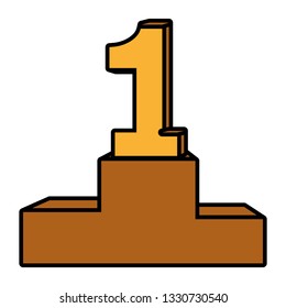 First place on podium