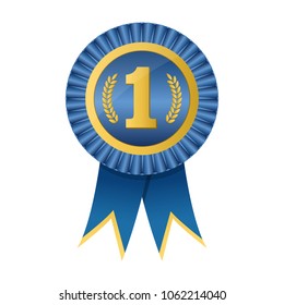 first place ribbon vector design