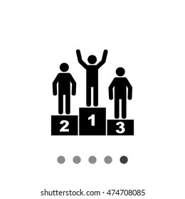 First Place and Three Winners Icon
