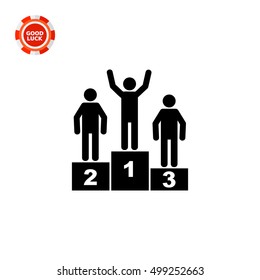 First Place and Three Winners Icon