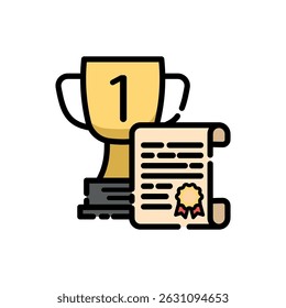 First Place Trophy and Award Certificate