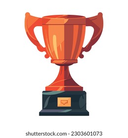 Primer trofeo sobre blanco