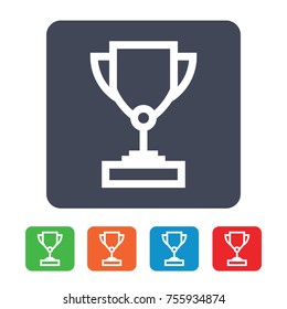 First Place Trophy Vector Icon