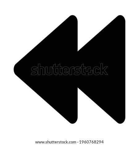 First, previous icon, vector graphics