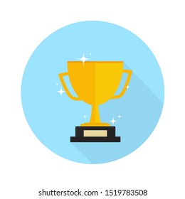 First prize gold trophy icon,prize gold trophy, winner, first prize, vector illustration and icon