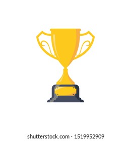 First prize gold trophy icon,prize gold trophy, winner, first prize, vector illustration and icon