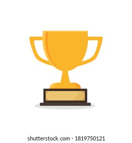 First prize gold trophy icon,prize gold trophy, winner, first prize, vector illustration and icon