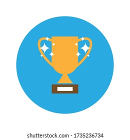 Icono de primer premio, ganador, primer premio, ilustración vectorial e icono