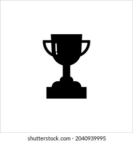 First prize trophy icon, winner and icon vector illustration. on a white background