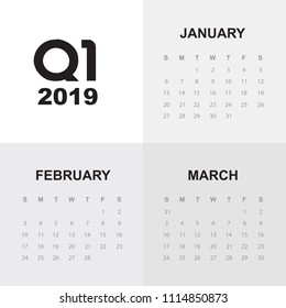 First quarter of calendar 2019
