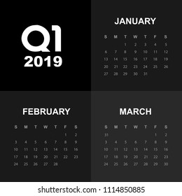 First quarter of calendar 2019
