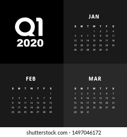 First quarter of calendar 2020
