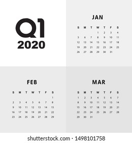 First quarter of calendar 2020
