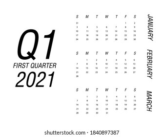 First quarter of calendar 2021
