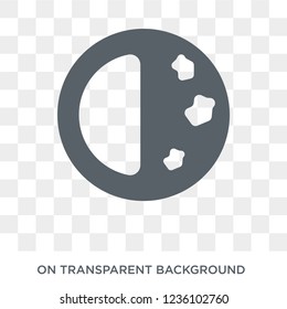 First quarter icon. First quarter design concept from Weather collection. Simple element vector illustration on transparent background.