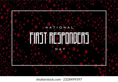 first responders day, background template Holiday concept