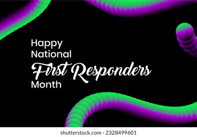 first responders day, background template Holiday concept