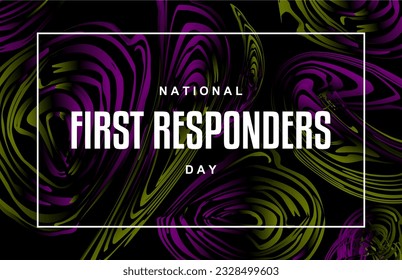 first responders day, background template Holiday concept