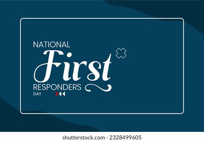 first responders day, background template Holiday concept