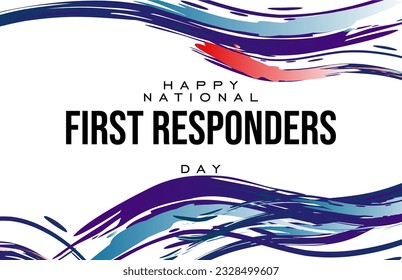 first responders day, background template Holiday concept