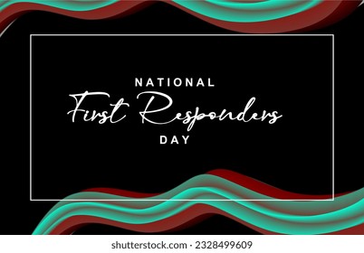 first responders day, background template Holiday concept