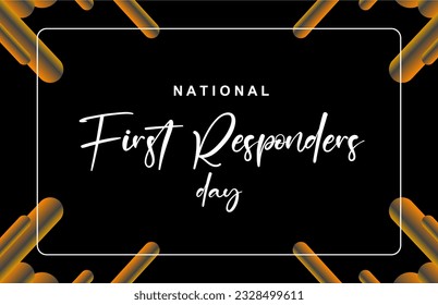 first responders day, background template Holiday concept