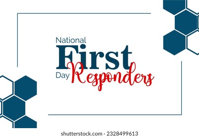 first responders day, background template Holiday concept