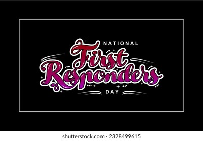 first responders day, background template Holiday concept