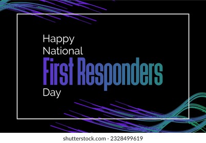 first responders day, background template Holiday concept