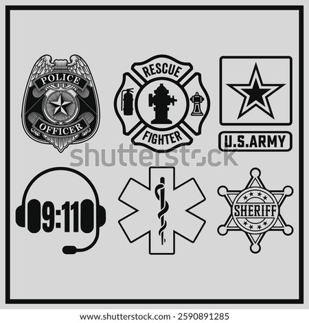 First Responders Hero Flag Nurse EMS Police Fire Military Vector T shirt Design, First Responders Hero Flag Shirt