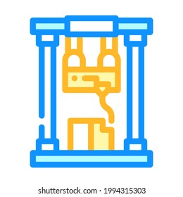 first sample production color icon vector. first sample production sign. isolated symbol illustration