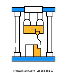 first sample production line icon vector. first sample production sign. isolated symbol illustration