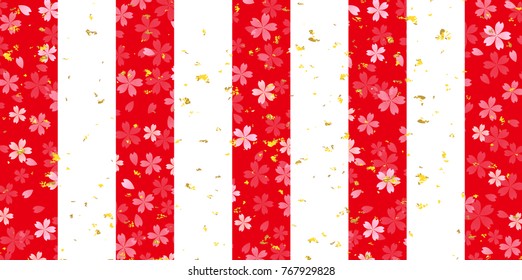 First selling red and white cherry background