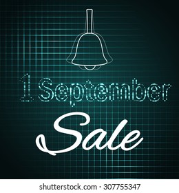 First september sale vector background.