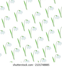 First spring flowers. Delicate pads. Drawn floral  print, girls style. Simple ornament, vector design eps 10